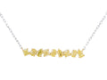 Diamond Necklace - 14 KT Yellow and White Gold