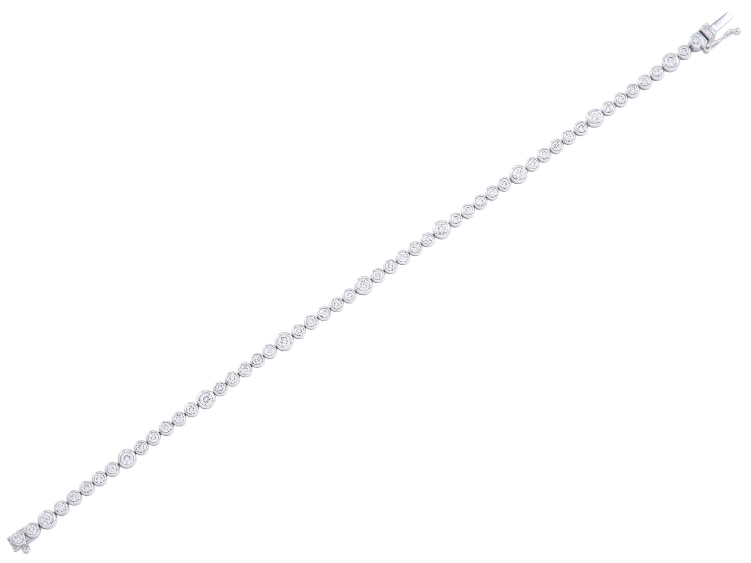 Diamond Bracelet - 14 KT White Gold