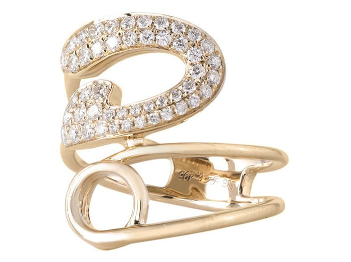 Diamond Ring - 14 KT Yellow Gold