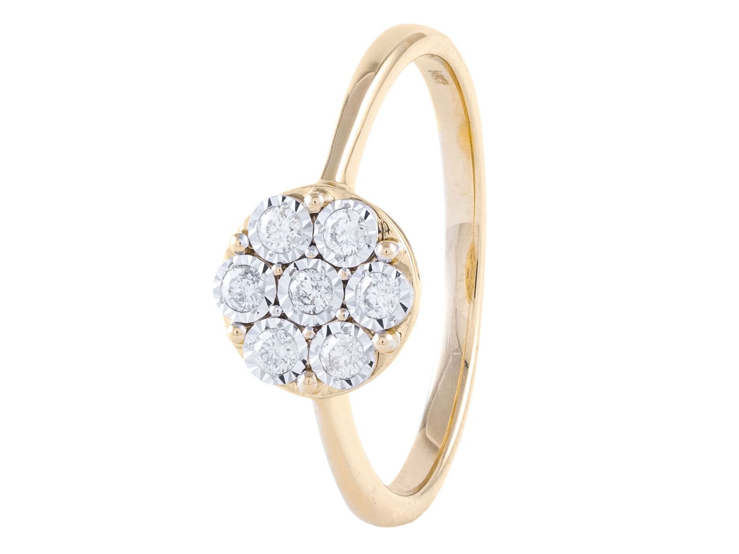 Diamond Ring - 14 KT Yellow Gold
