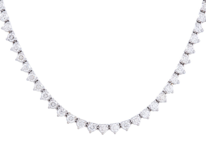 Diamond Necklace - 18 KT White Gold