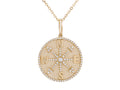 Diamond Necklace - 14 KT Yellow Gold