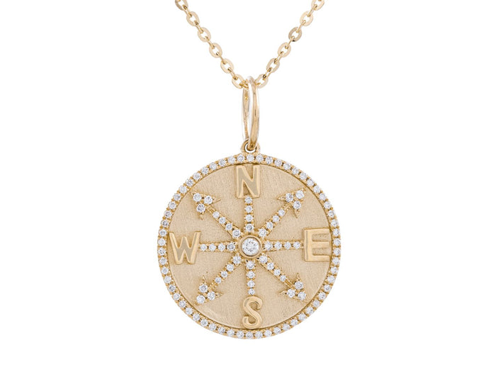 Diamond Necklace - 14 KT Yellow Gold
