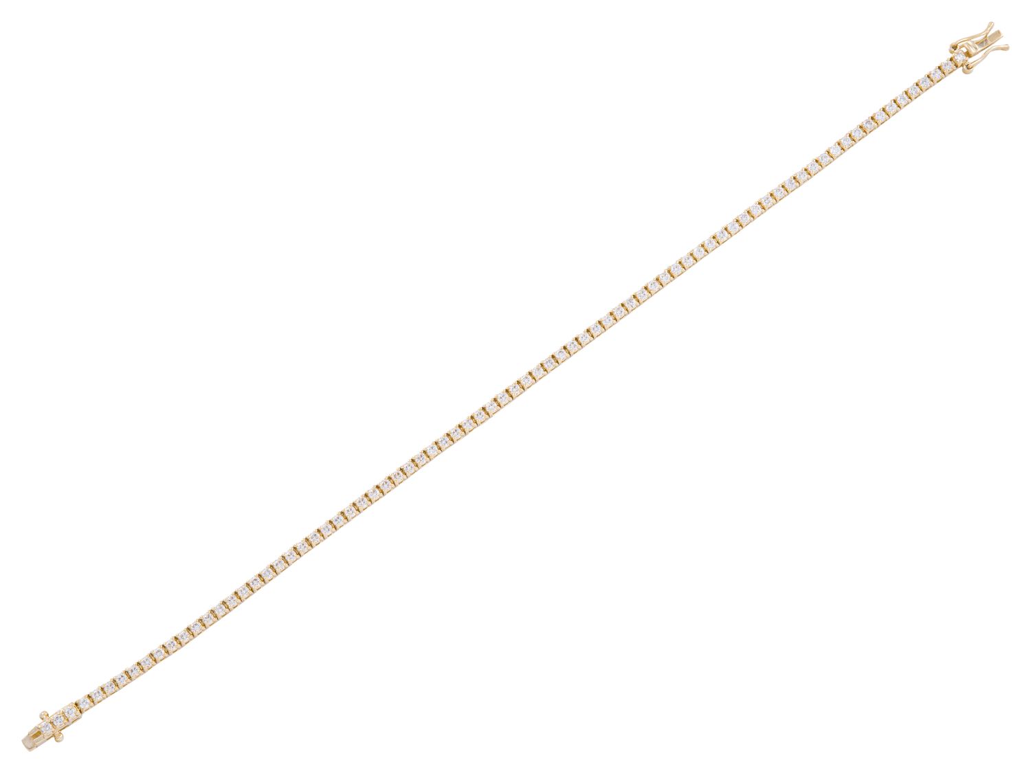 Diamond Bracelet - 14 KT Yellow Gold