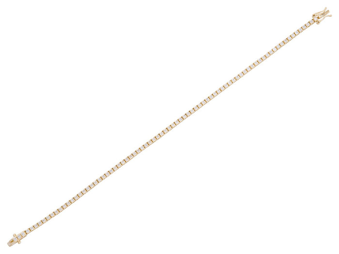 Diamond Bracelet - 14 KT Yellow Gold