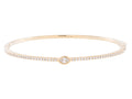Diamond Bangle - 14 KT Yellow Gold