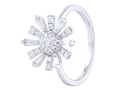 Diamond Ring - 14 KT White Gold