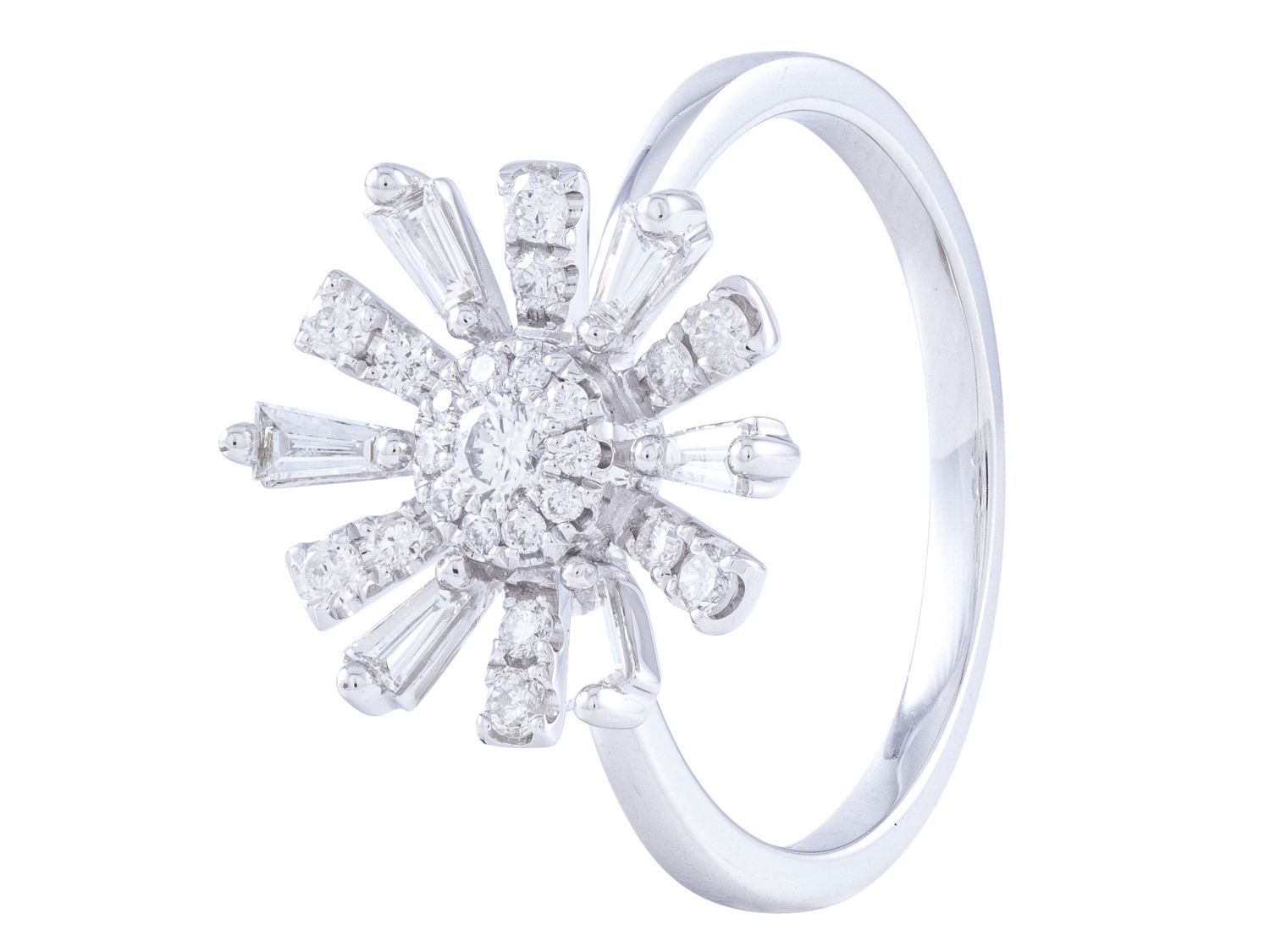 Diamond Ring - 14 KT White Gold