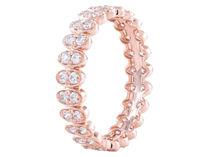 Diamond Eternity Band - 14 KT Rose Gold