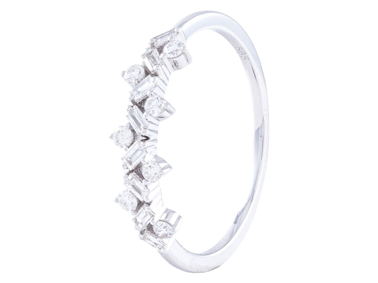 Diamond Ring - 14 KT White Gold