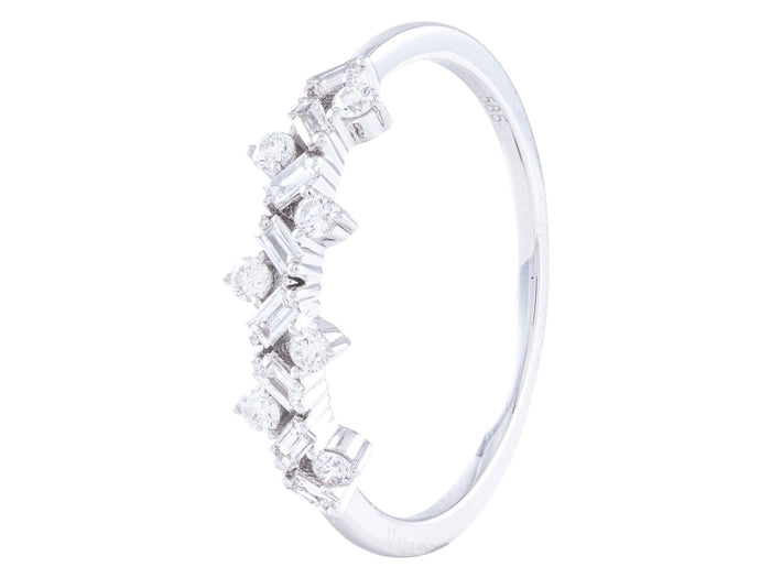 Diamond Ring - 14 KT White Gold