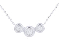 Diamond Necklace - 14 KT White Gold