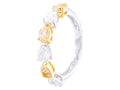 Diamond Band - 18 KT White and Yellow Gold