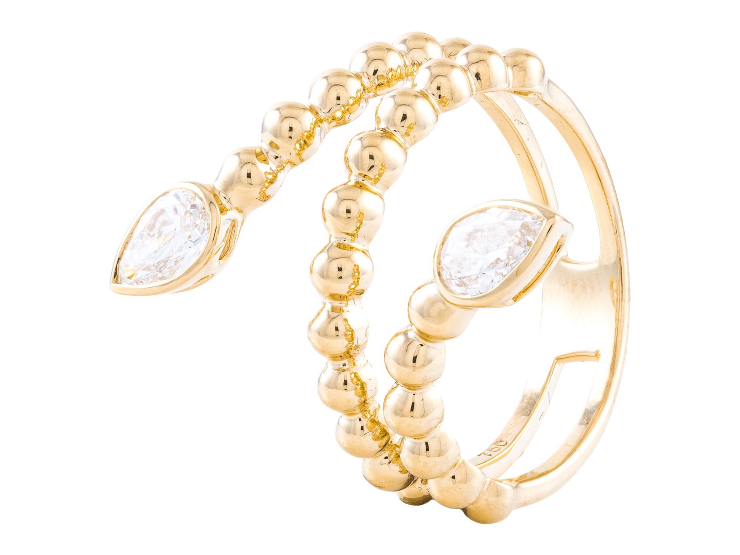 Diamond Ring - 18 KT Yellow Gold