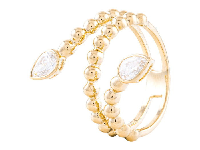 Diamond Ring - 18 KT Yellow Gold