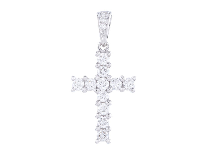 Diamond Pendant - 18 KT White Gold