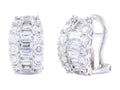 Diamond Earrings - 18 KT White Gold