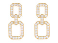 Diamond Earrings - 18 KT Yellow Gold