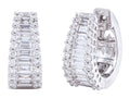 Diamond Earrings - 18 KT White Gold