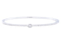 Diamond Bangle - 14 KT White Gold