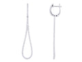 Diamond Earrings - 18 KT White Gold