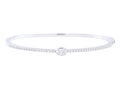Diamond Bangle - 14 KT White Gold