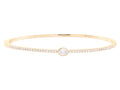 Diamond Bangle - 14 KT Yellow Gold