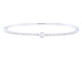 Diamond Bangle - 14 KT White Gold