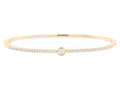 Diamond Bangle - 14 KT Yellow Gold