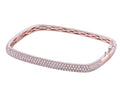 Diamond Bangle - 14 KT Rose Gold