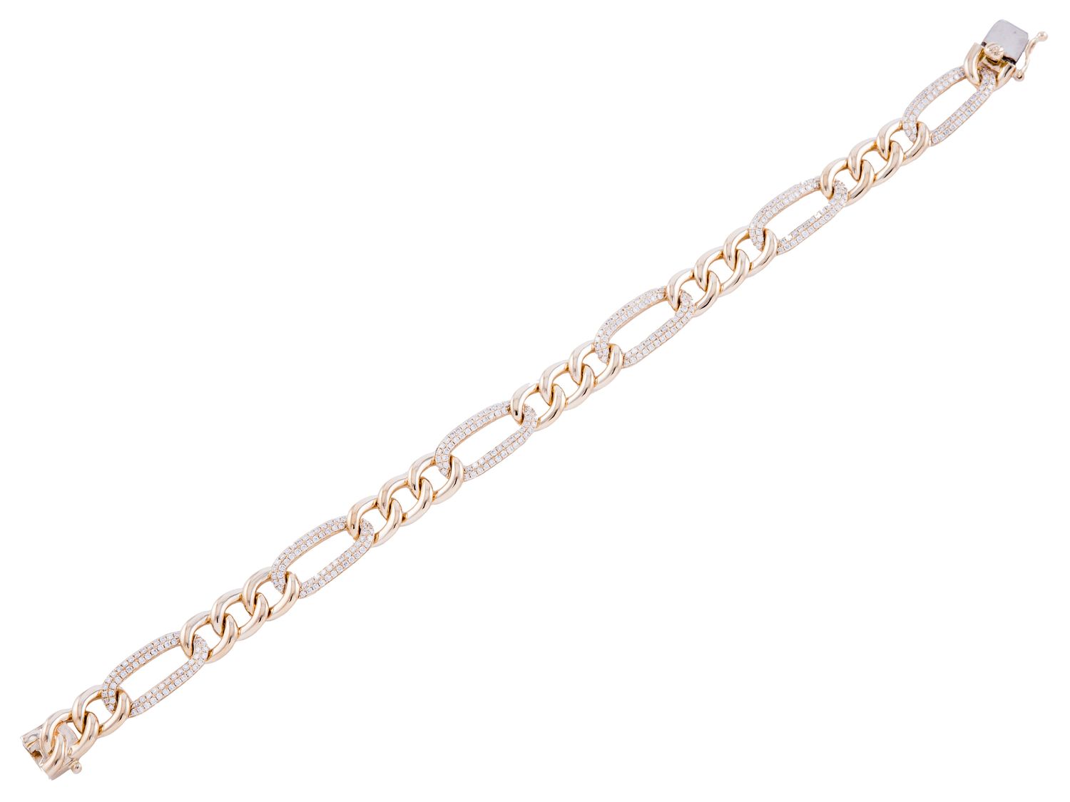 Diamond Bracelet - 14 KT Yellow Gold