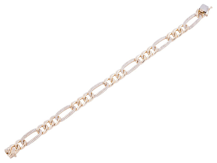 Diamond Bracelet - 14 KT Yellow Gold