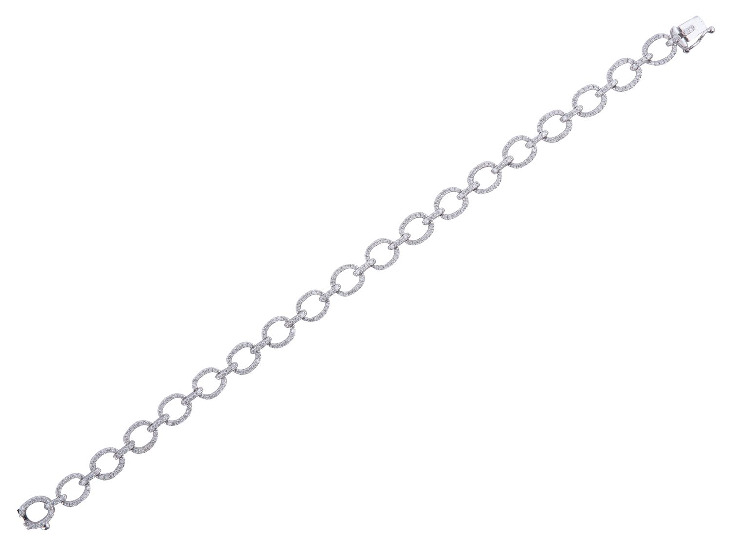Diamond Bracelet - 14 KT White Gold
