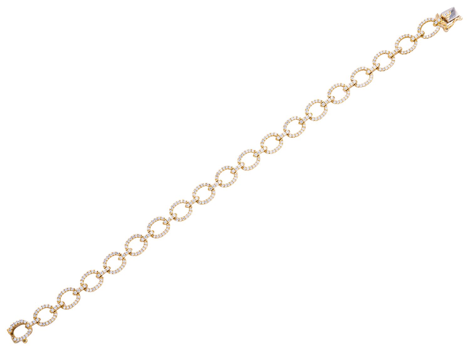Diamond Bracelet - 14 KT Yellow Gold