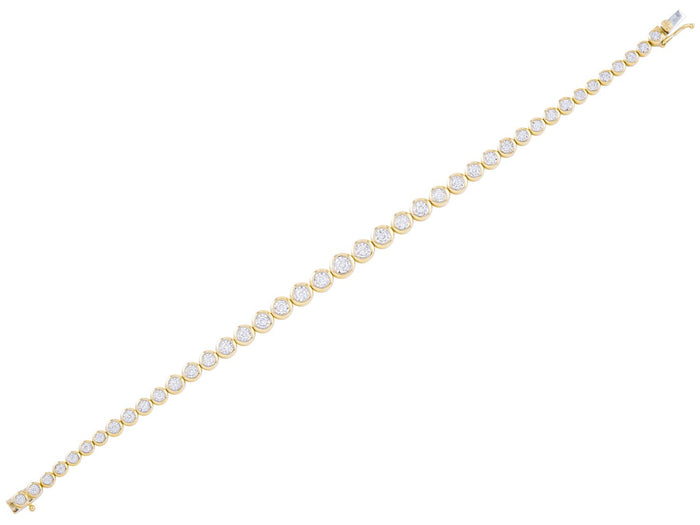Diamond Bracelet - 14 KT Yellow Gold
