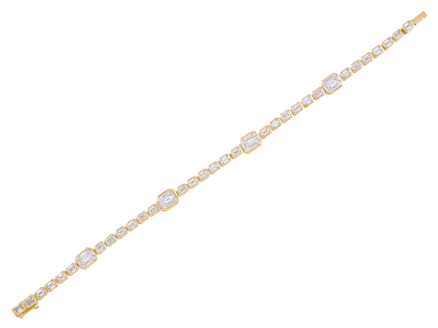 Diamond Bracelet - 14 KT Yellow Gold