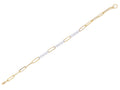 Diamond Bracelet - 14 KT White and Yellow Gold