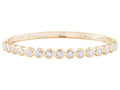 Diamond Bangle - 14 KT Yellow Gold