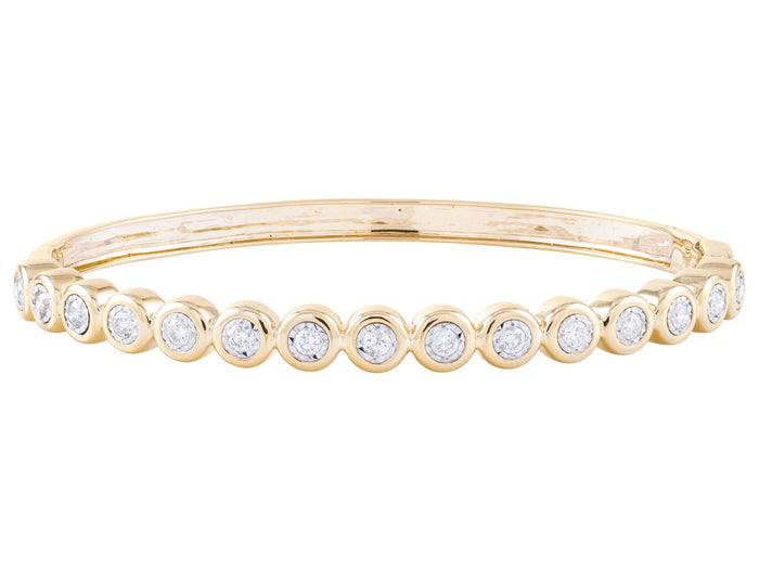 Diamond Bangle - 14 KT Yellow Gold