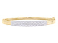 Diamond Bangle - 14 KT Yellow Gold