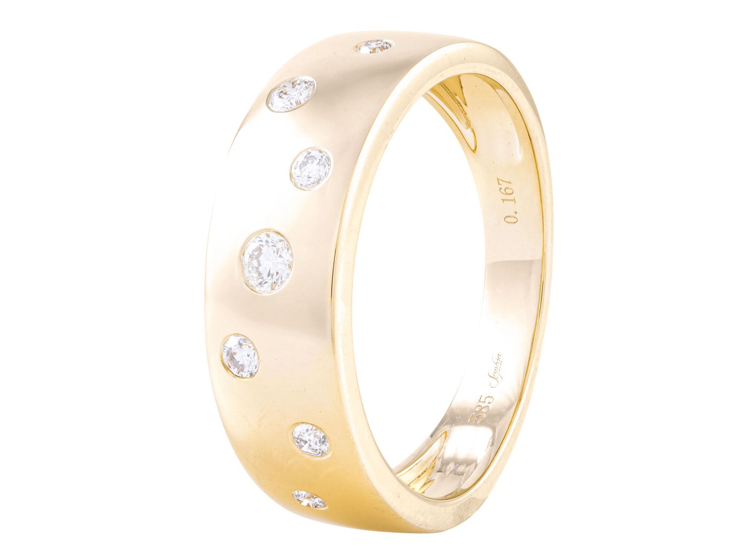 Diamond Ring - 14 KT Yellow Gold
