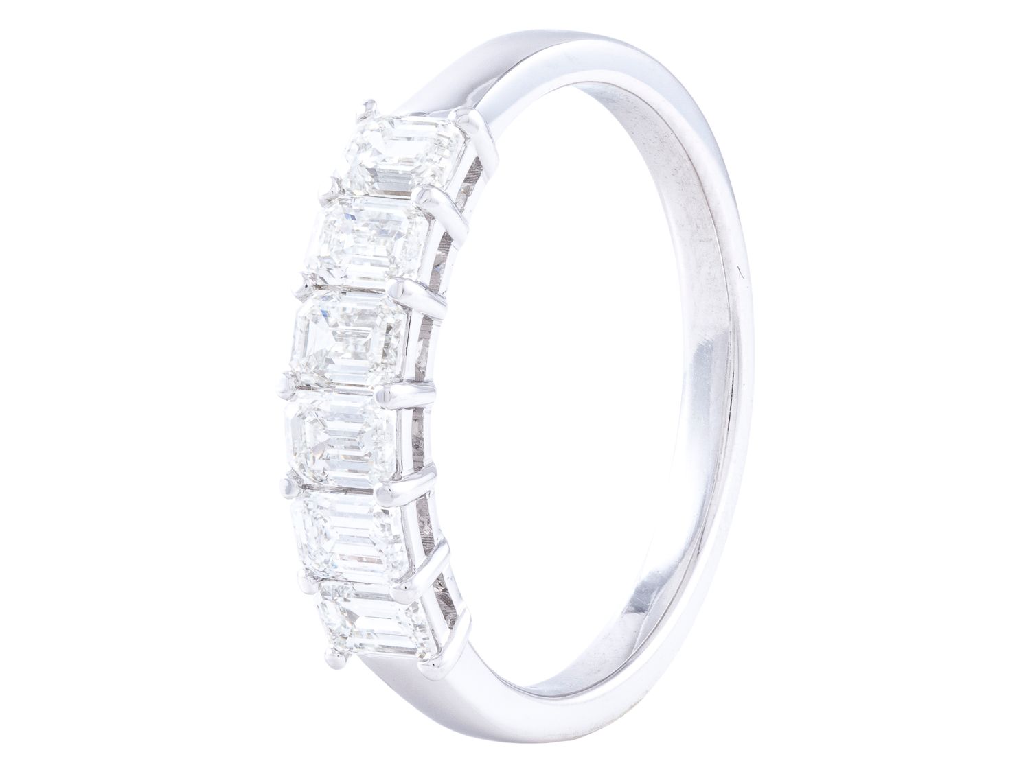 Diamond Band - 18 KT White Gold