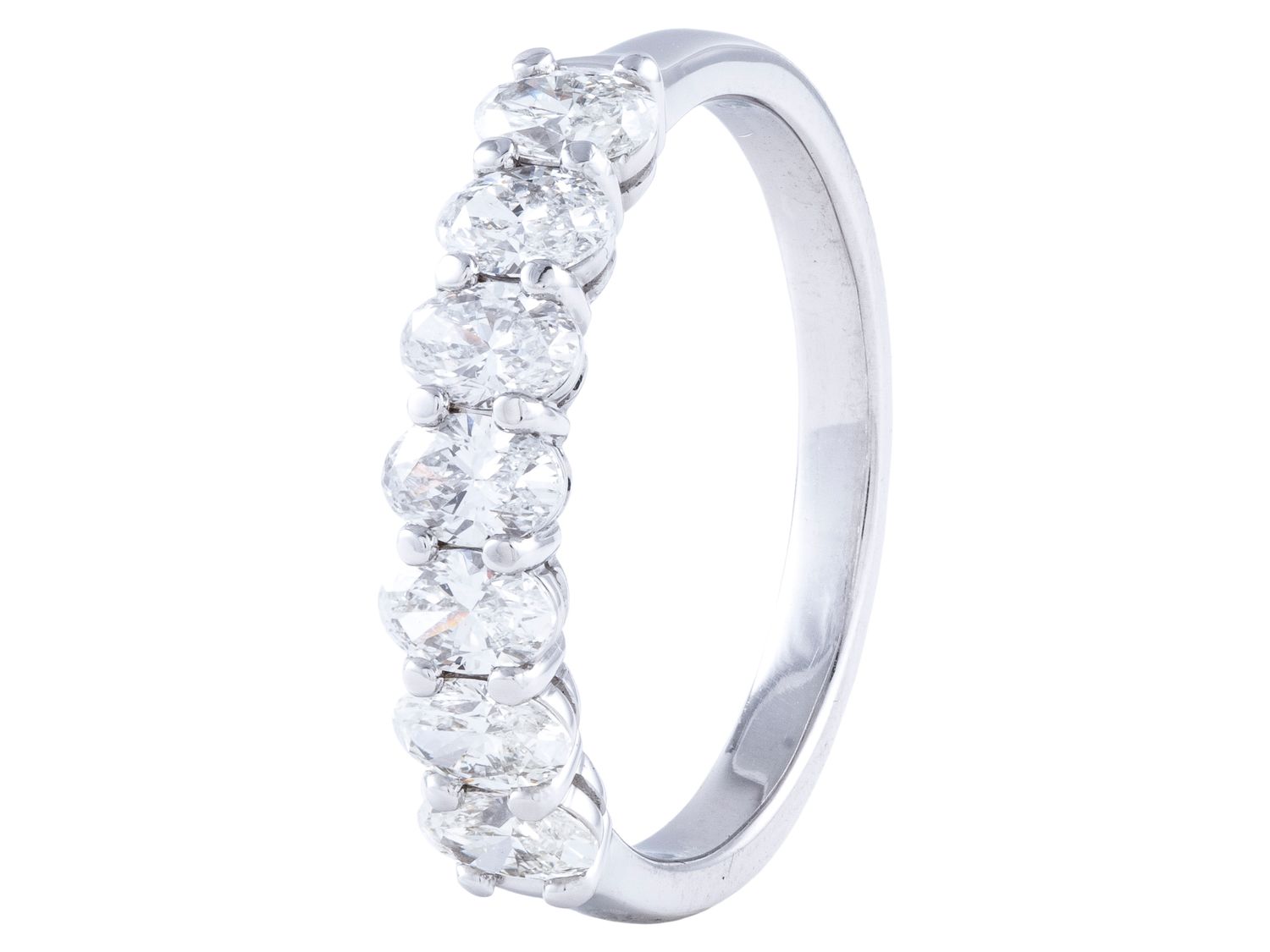 Diamond Band - 18 KT White Gold
