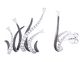 Diamond Earrings - 18 KT White Gold