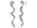 Diamond Earrings - 18 KT White Gold