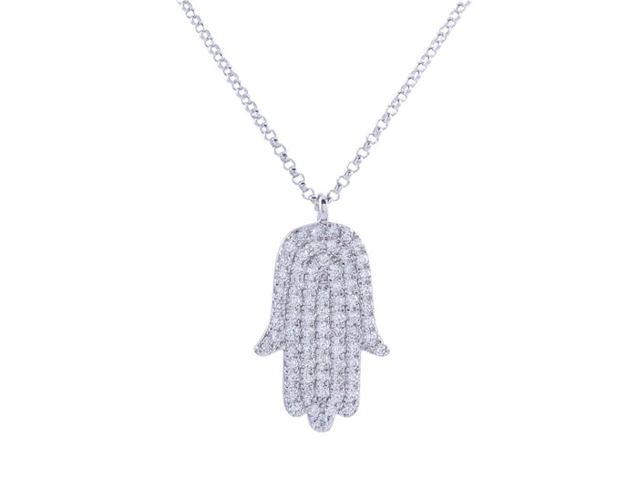 Diamond Necklace - 14 KT White Gold
