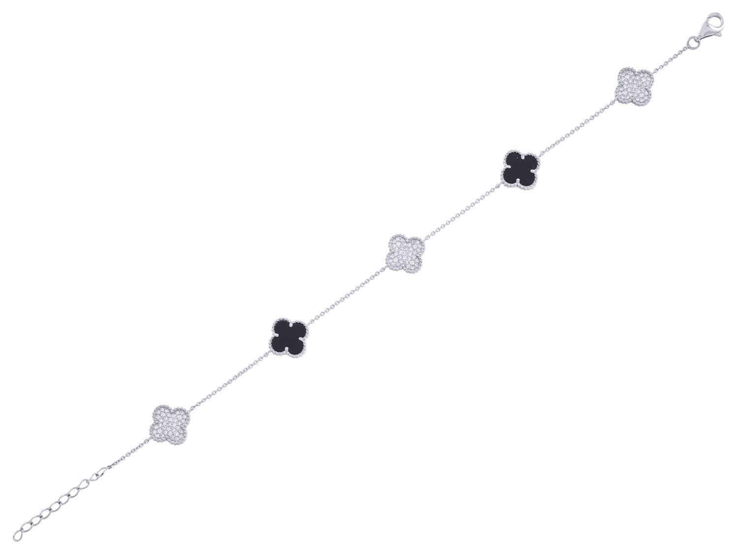 Diamond Bracelet - 14 KT White Gold