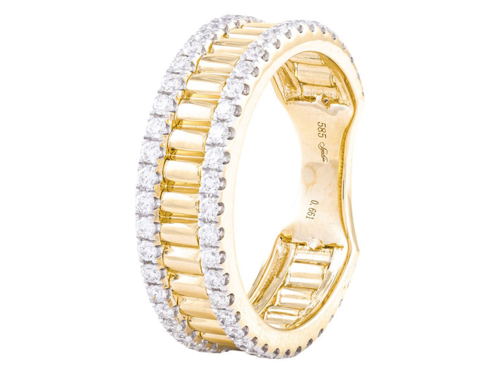 Diamond Ring - 14 KT Yellow Gold