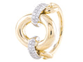 Diamond Ring - 14 KT White and Yellow Gold