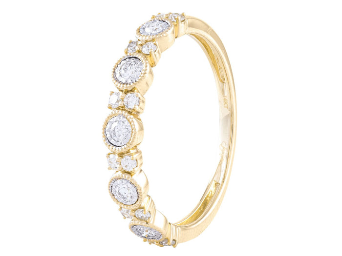 Diamond Ring - 14 KT Yellow Gold